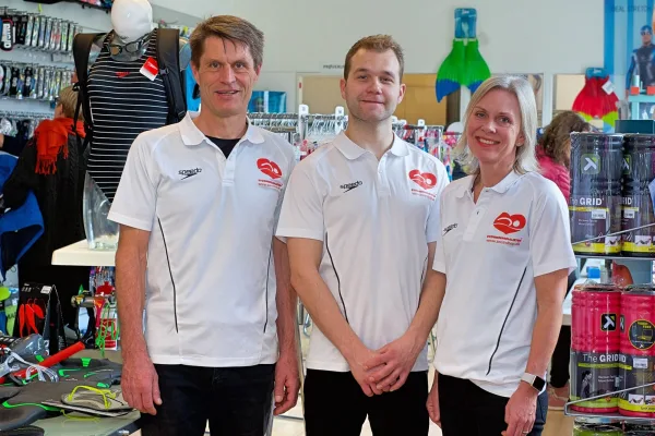 Svømmespecialisten butik og ansatte