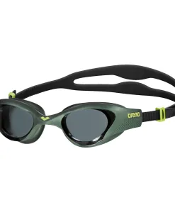 Arena The One svømmebrille (Smoke/Deep green/Black)