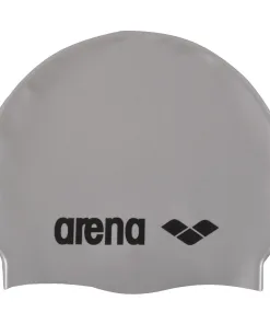 Arena Classic Silicone Badehætte (Sølv/Sort)