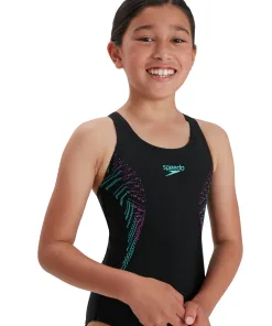 Speedo Plastisol Placement Muscleback (Sort/Neon)