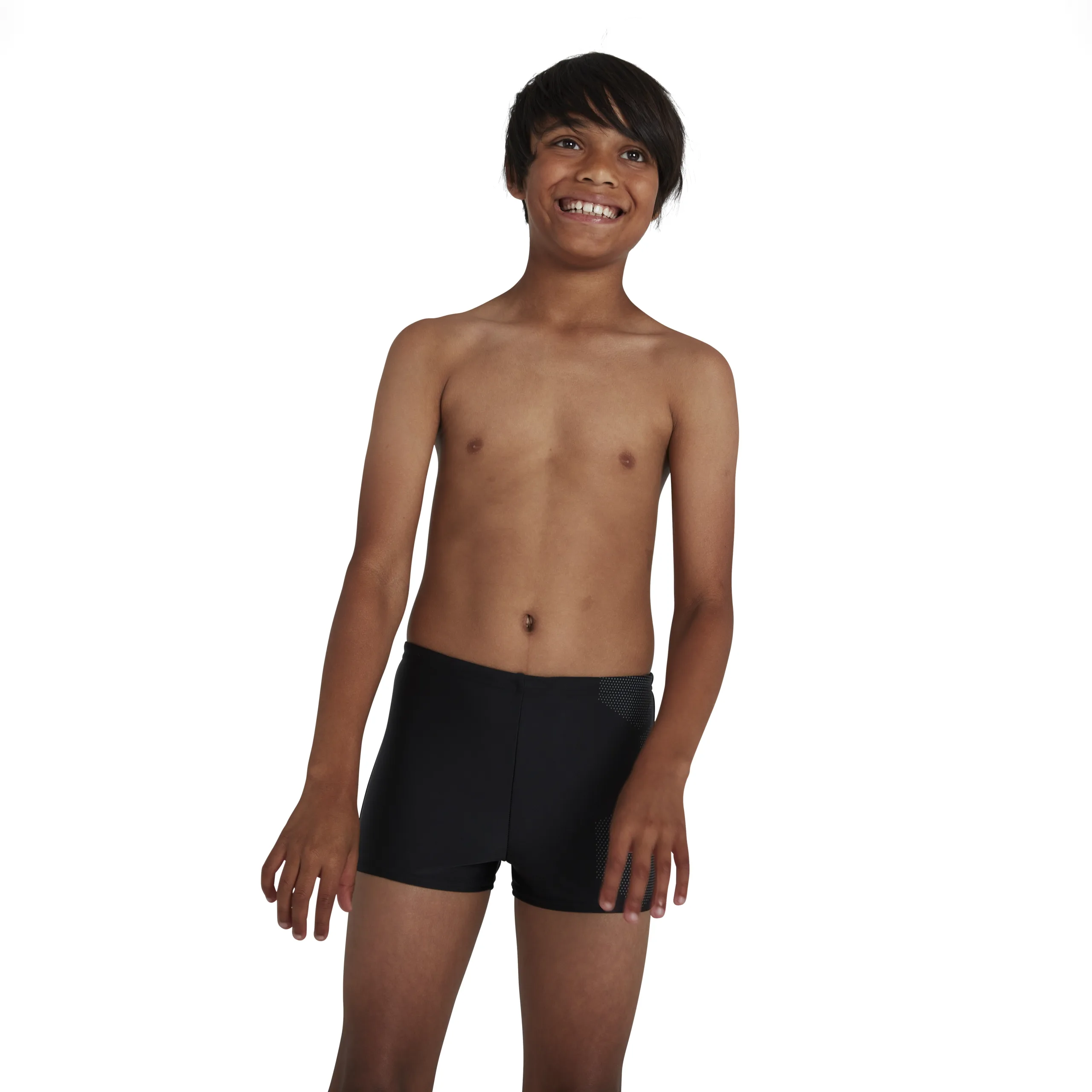 Speedo Tech Placement Aquashort (Sort/Grå) - Drenge