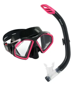Aqua Lung Hawkeye Duetto Snorkelsæt til voksne (Sort/Pink)
