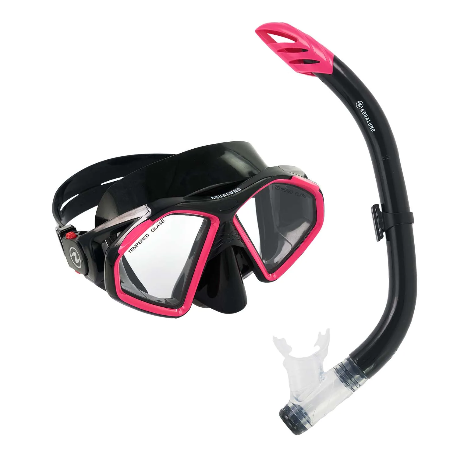 Aqua Lung Hawkeye Duetto Snorkelsæt til voksne (Sort/Pink)