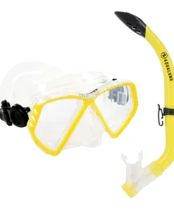 Aqua Lung snorkelsæt til børn - Combo Cub (8-18 år) - Klar/gul