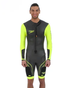 Speedo Fastskin Swimrun wetsuit - Herrer - (Back/Yellow) - M (Medium)