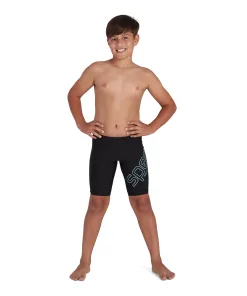 Speedo Boom Logo Placement Jammer – Drenge – (Sort/Aqua)