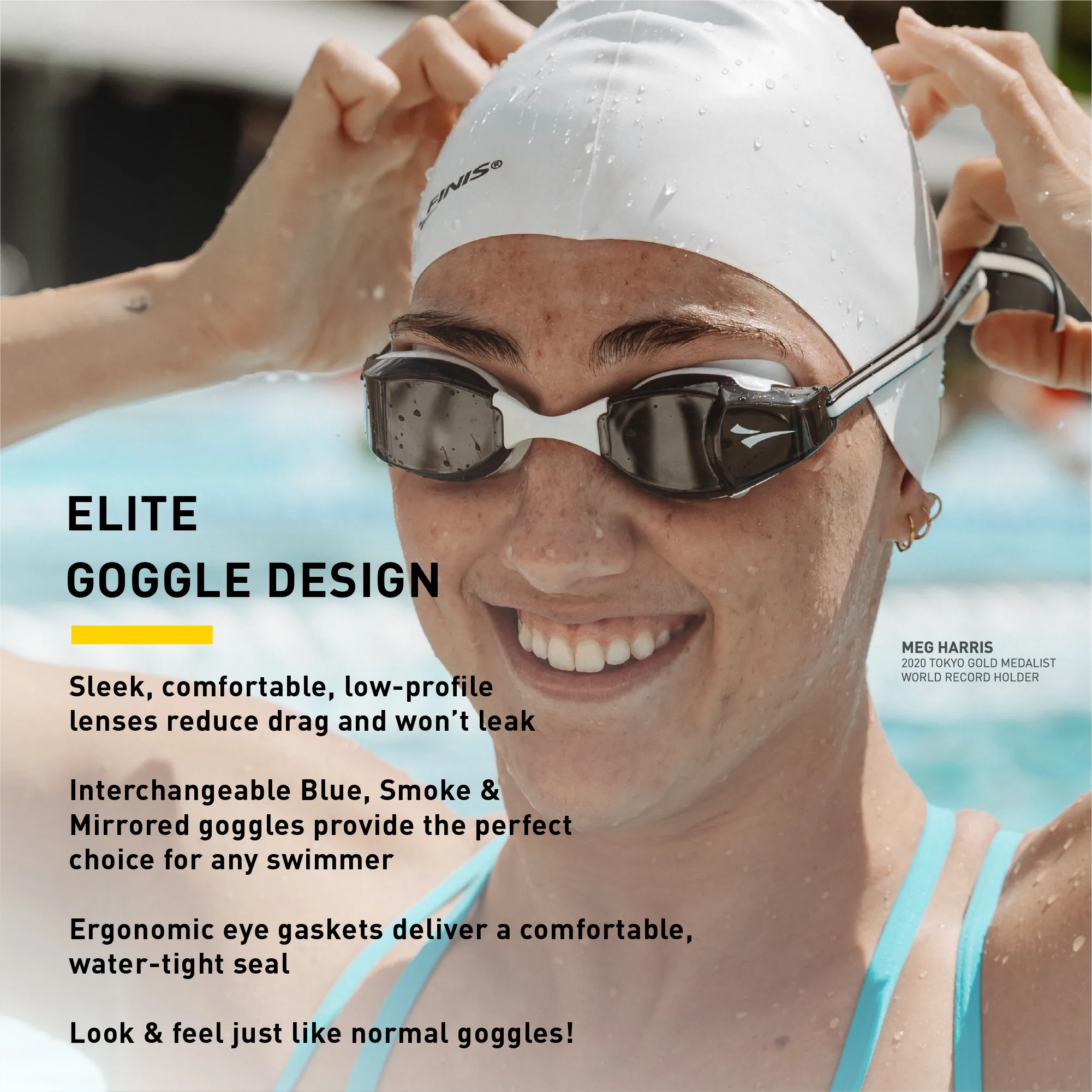 Finis Smart Goggle Kit (Røgfarvet/Hvid)