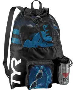 TYR Big Mesh Mummy Bag/Svømmenet 40L (Sort/Hvid)