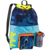 TYR Big Mesh Mummy Svømmenet 40L (Blå/Gul)