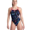 Arena Challange Back Allover (Black/Multi/Freak Rose) - Damer