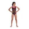 Speedo Digital Placement Splashback - Piger (Black/Electric Pink/Atomic Lime/Flamingo Pink)
