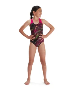 Speedo Digital Placement Splashback - Piger (Black/Electric Pink/Atomic Lime/Flamingo Pink)
