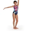 Speedo Digital Placement Splashback - Piger (Black/Electric Pink/Pool/Blue Flame)