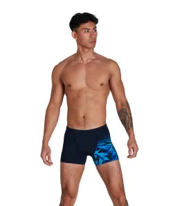 Speedo Hyper Boom V-Cut Aquashort - Herre - (True Navy/Blue Flame/Pool)