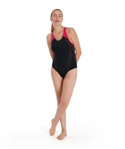 Speedo Placement Laneback - Dame - (Black/Red)