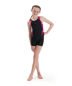 Speedo Hyperboom Splice Legsuit - Pige - (Black/Pink)