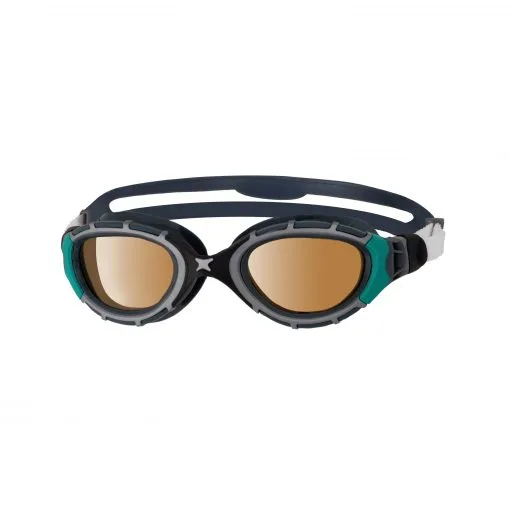 Zoggs Predator Flex Polarized Ultra (Black/Green/Cobber Polarized) - Regular Fit