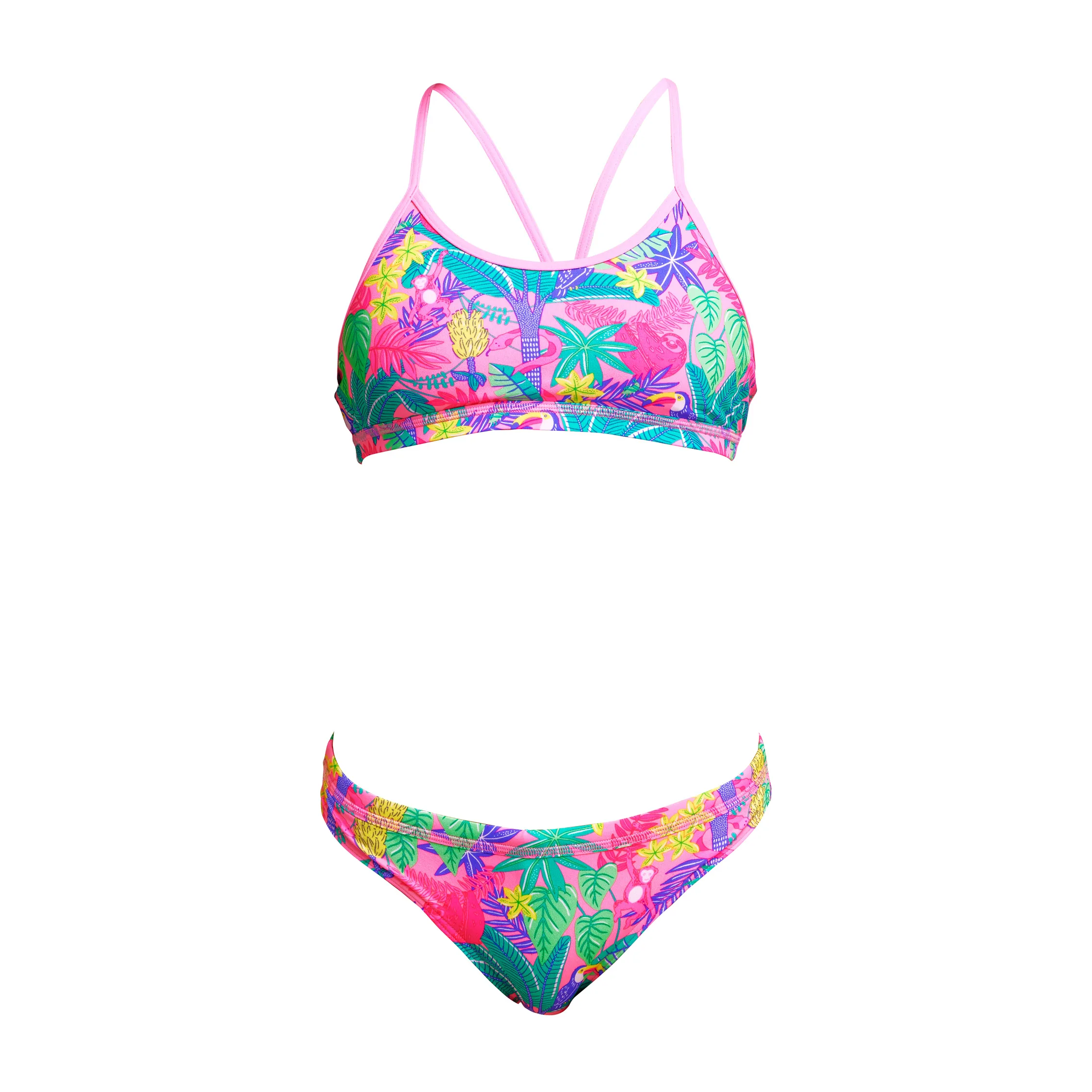 Funkita Jungle Party – Racerback Bikini – Piger - 128 cm