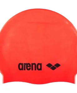 Arena Classic Silicone Badehætte (Fluo red-Black)
