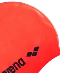 Arena Classic Silicone Badehætte (Fluo red-Black)