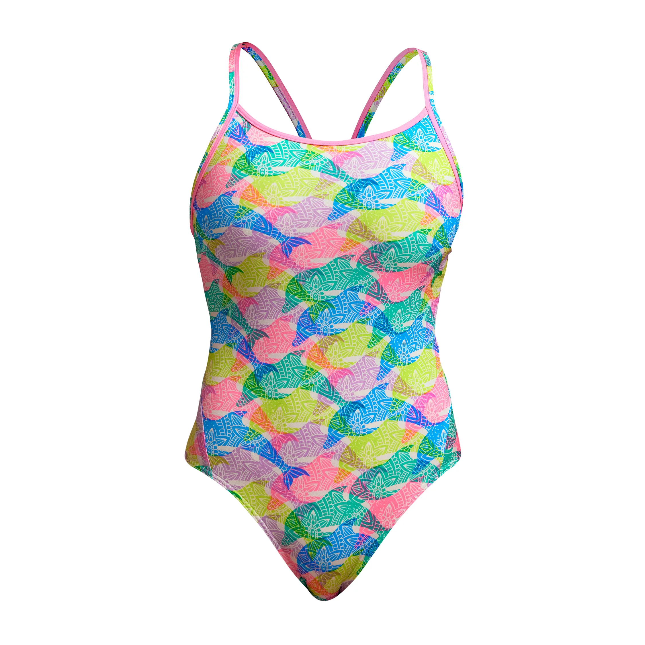 Funkita Pastel Porpie badedragt – Diamond Back – Damer