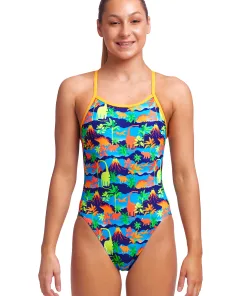 Funkita Big Bronto badedragt – Single Strap – Piger