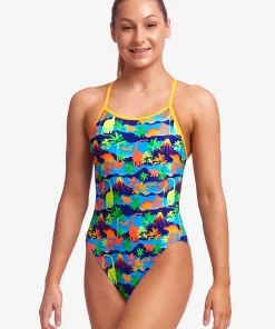 Funkita Big Bronto badedragt – Single Strap – Piger