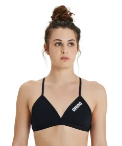 Arena Team Solid Tie-Back Bikini Top