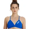 Arena Team Solid Tie-Back Bikini Top - Damer (Royal/Hvid)