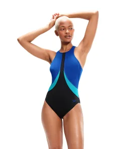 Speedo Colourblock Highneck Crossback