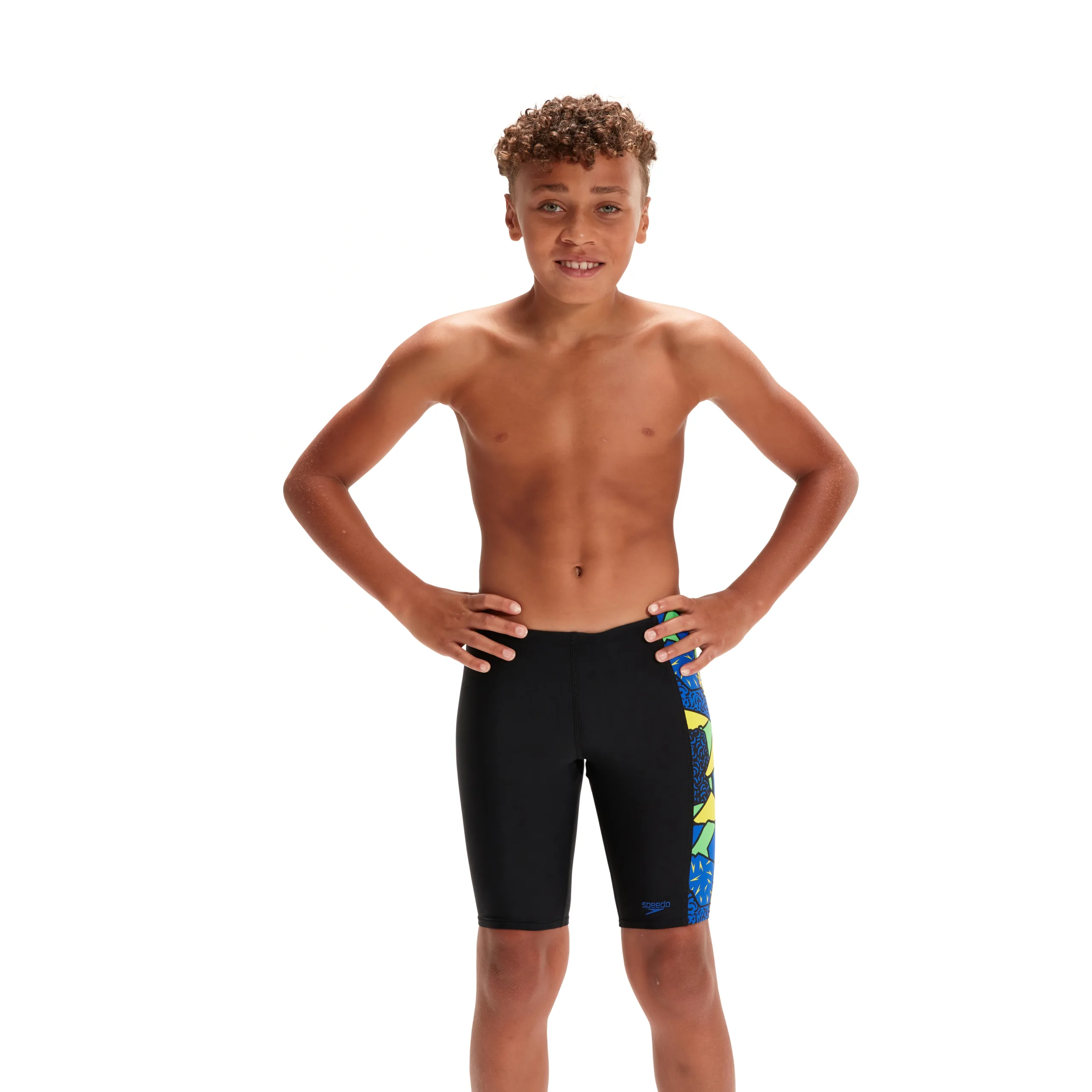 Speedo Allover Panel Jammer (Black/Blue)